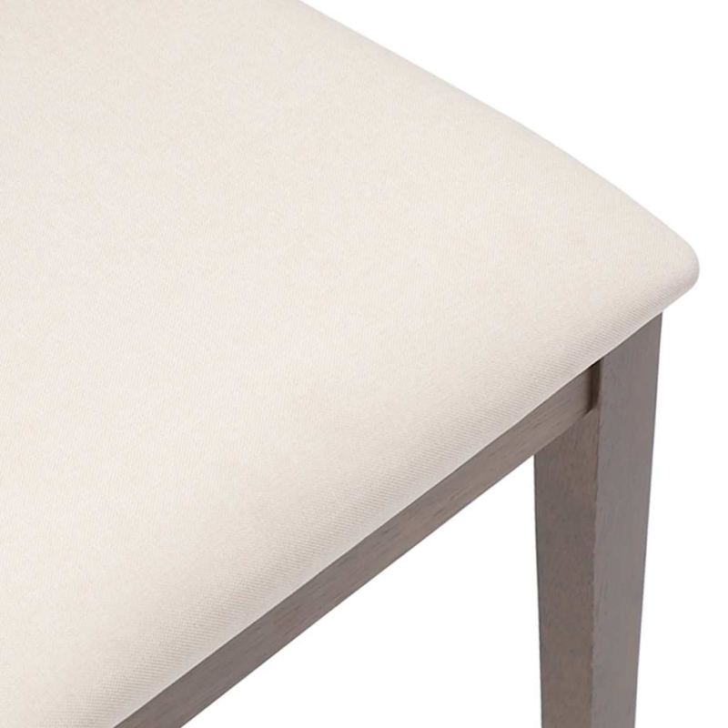 Esszimmerstühle mit Kissen 2 Stk. Braun Massivholz Gummibaum