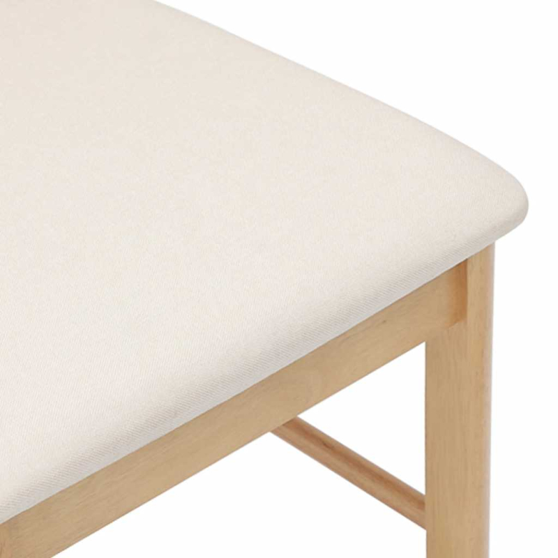 Esszimmerstühle mit Kissen 2 Stk. Massivholz Gummibaum