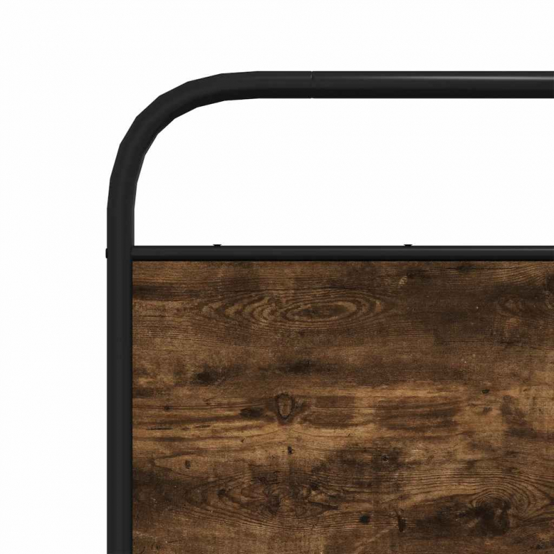 Kopfteil Räuchereiche 140 cm Stahl und Holzwerkstoff