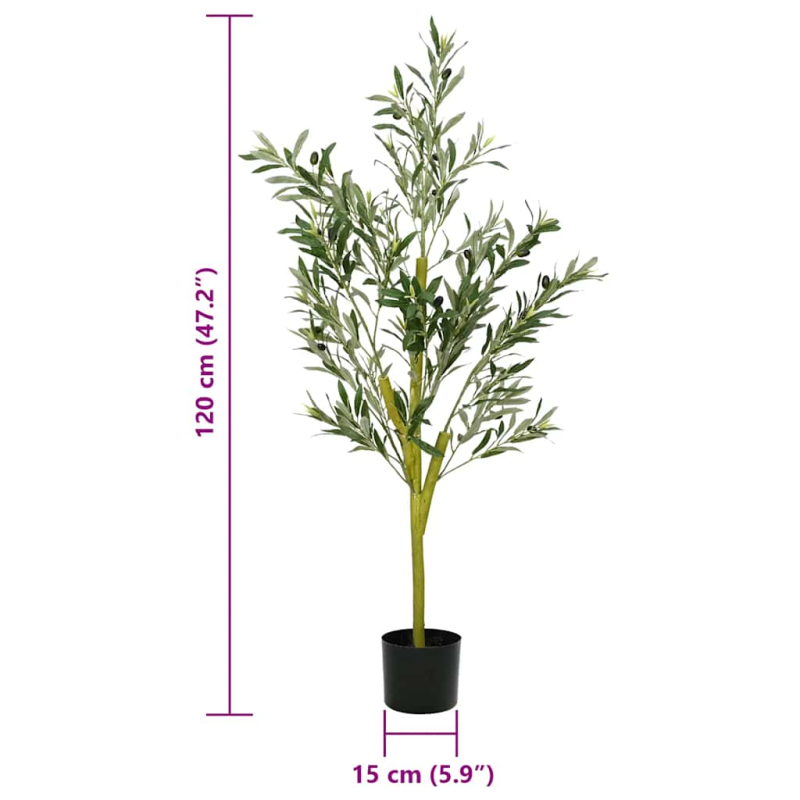 Olivenbaum Künstlich 450 Blätter 120 cm Grün