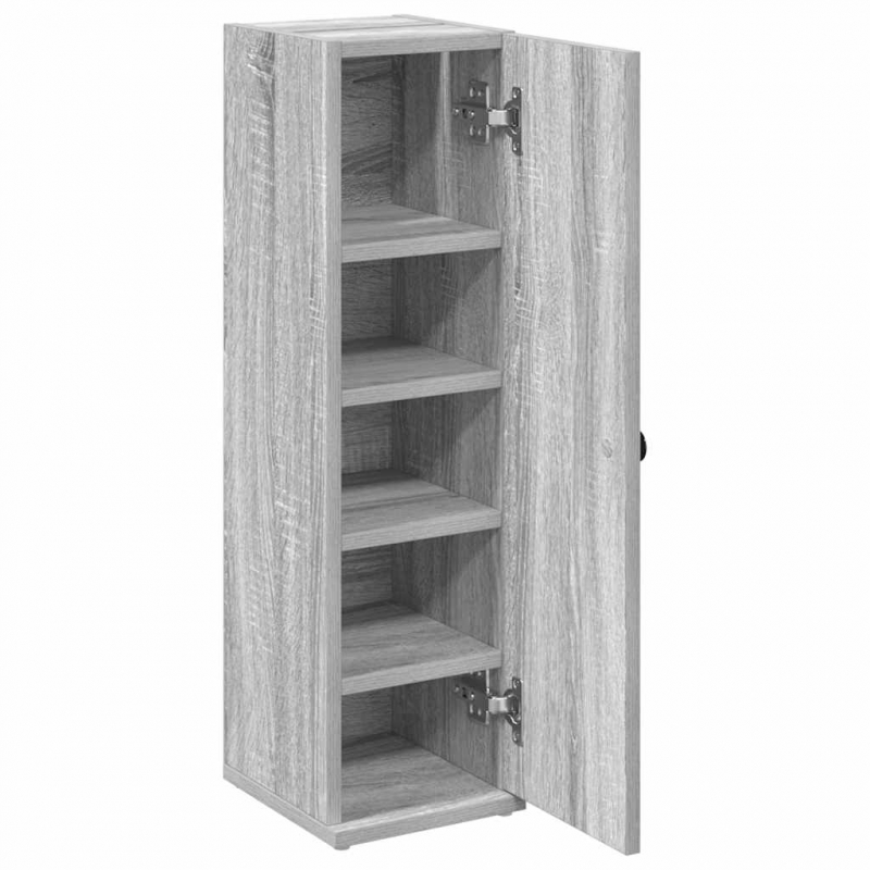 Badezimmerschrank mit Rollenhalter Grau Sonoma 20,5x22x72 cm