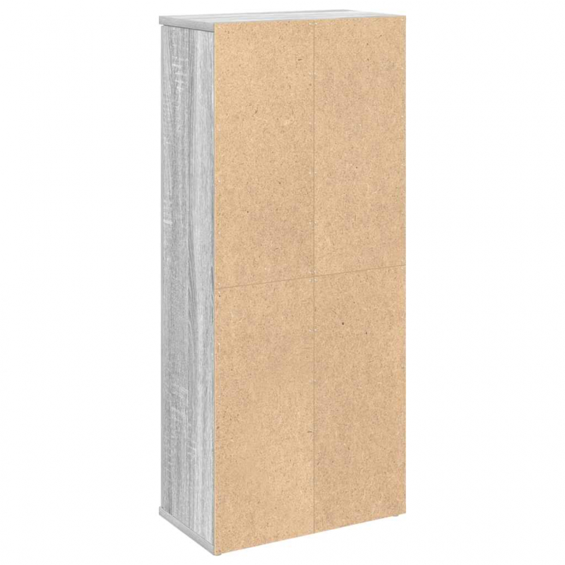 Badezimmerschrank mit Rollenhalter Grau Sonoma 39x22x90 cm