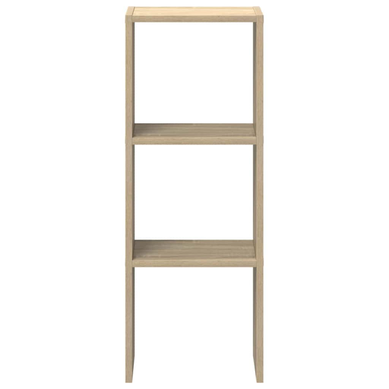 Bücherregal Stapelbar Sonoma-Eiche 30x30x80 cm Holzwerkstoff