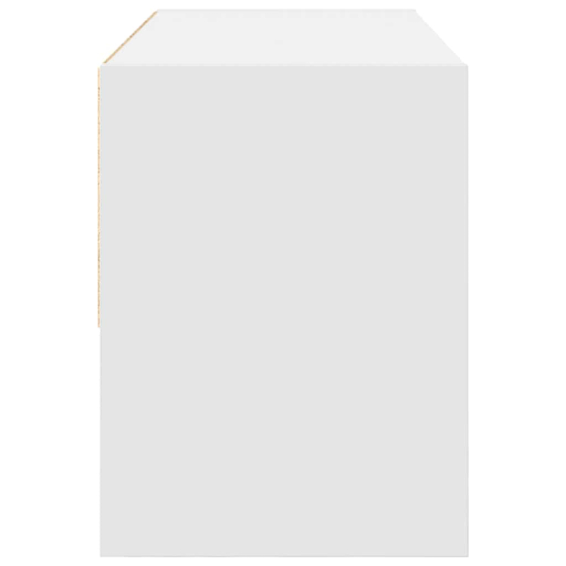 Schuhregal Stapelbar Weiß 89,5x30x40 cm