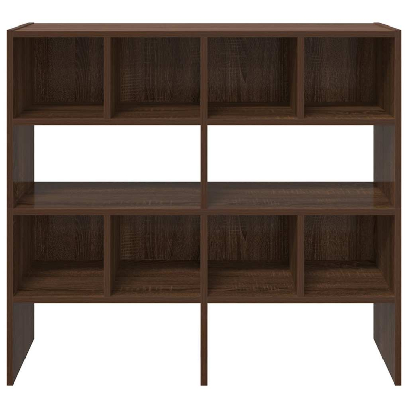 Schuhregale 2 Stk. Stapelbar Braun Eichen-Optik 89,5x30x40 cm