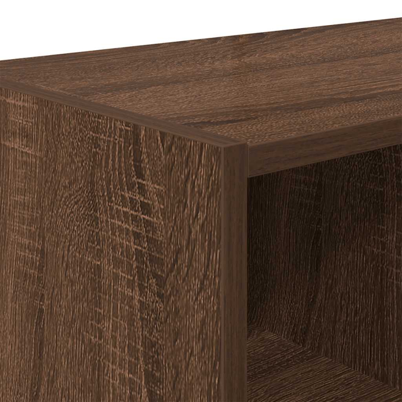 Schuhregale 2 Stk. Stapelbar Braun Eichen-Optik 89,5x30x40 cm