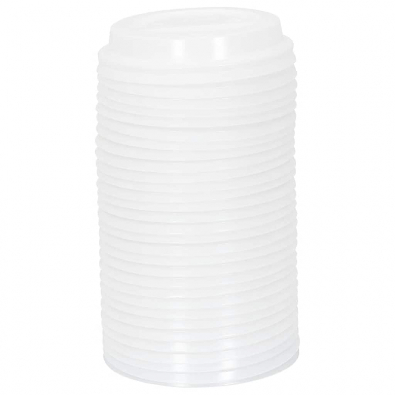 Deckel für Pappbecher Ø90 mm 12oz 16oz 1000Stk. Weiß Kunststoff