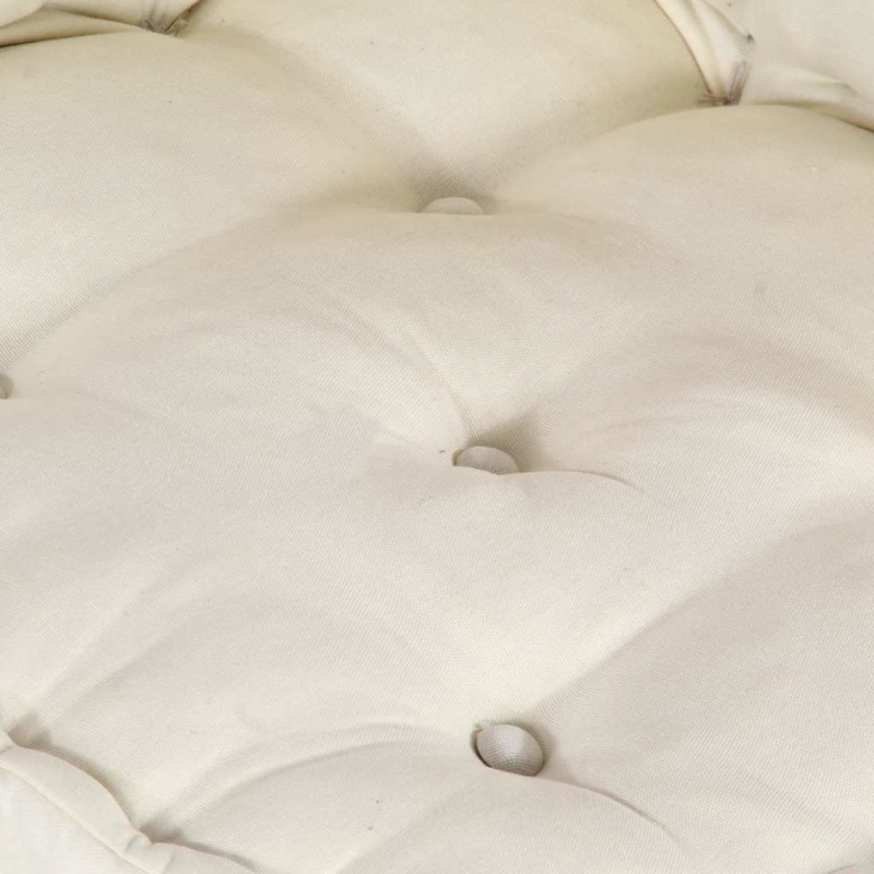 Pouf Modular Creme 70x70x54 cm Stoff
