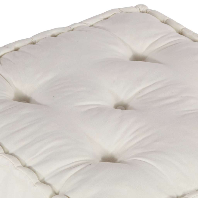 Pouf Modular Creme 70x70x36 cm Stoff