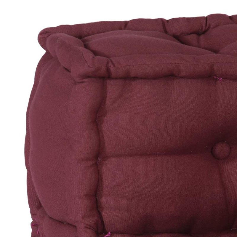 Pouf Modular Kastanienbraun 140x70x36 cm Stoff