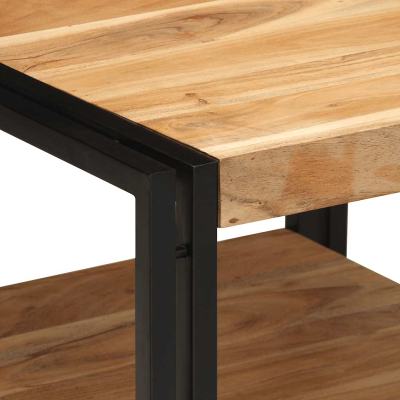 Couchtisch 50x50x38 cm Massivholz Akazie