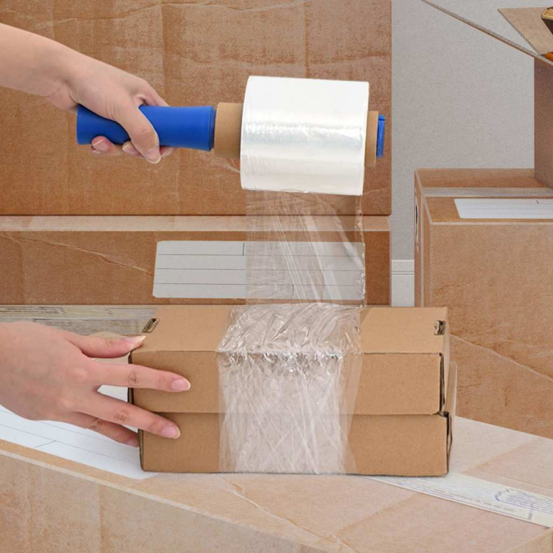 Stretchfolien 10 Stk. Transparent 23 ?m 10 cm x 300 m