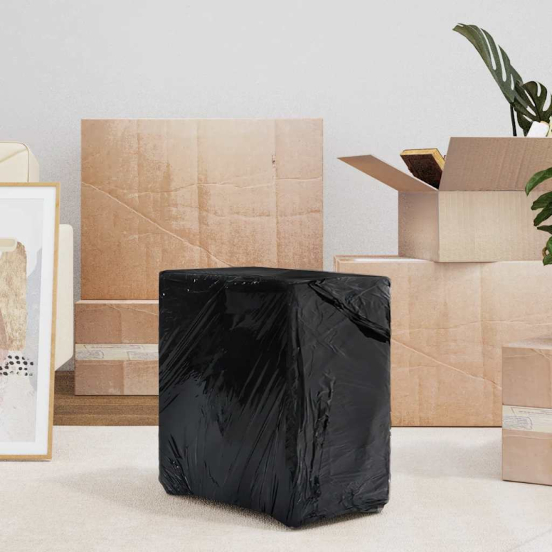 Stretchfolie 2 Stk. Schwarz 20 ?m 50 cm x 150 m