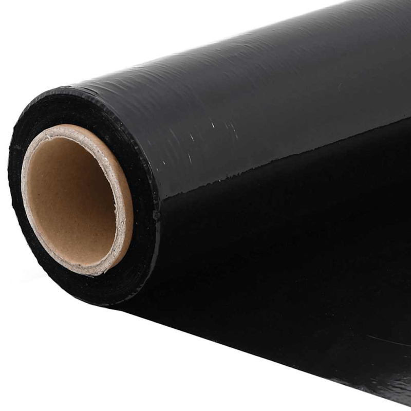 Stretchfolie 2 Stk. Schwarz 30 ?m 50 cm x 150 m
