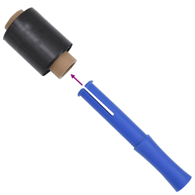 Stretchfolien 50 Stk. Schwarz 23 ?m 10 cm x 150 m