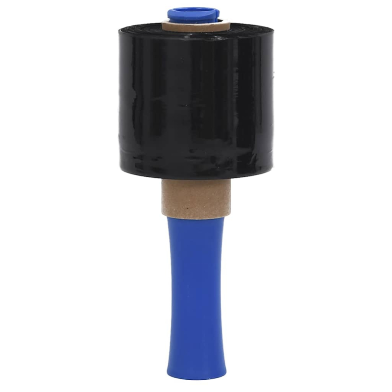 Stretchfolien 10 Stk. Schwarz 23 ?m 10 cm x 300 m