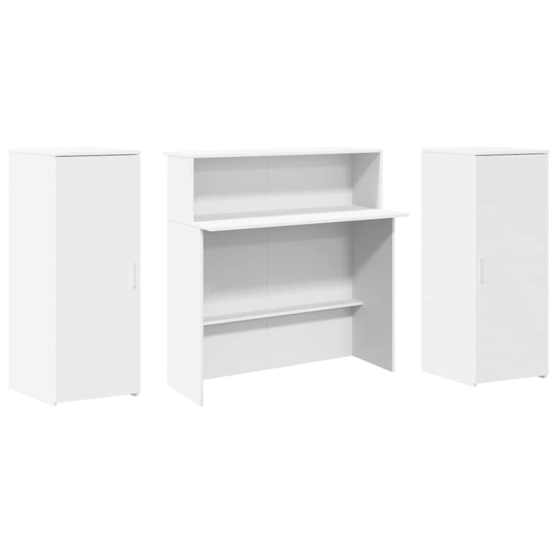 Empfangstheke Weiß 180x50x103,5 cm Holzwerkstoff