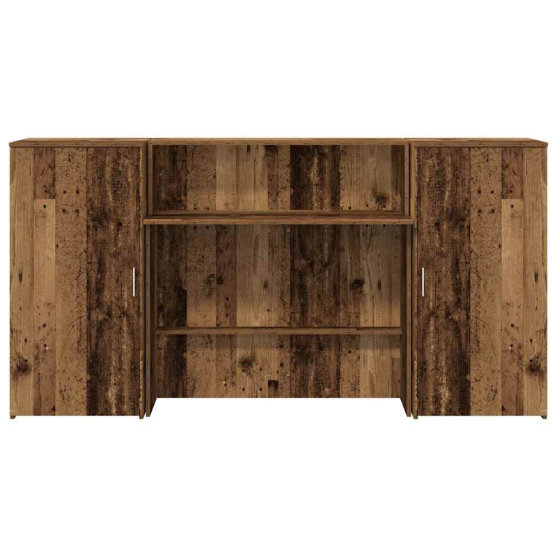 Empfangstheke Altholz-Optik 200x50x103,5 cm Holzwerkstoff