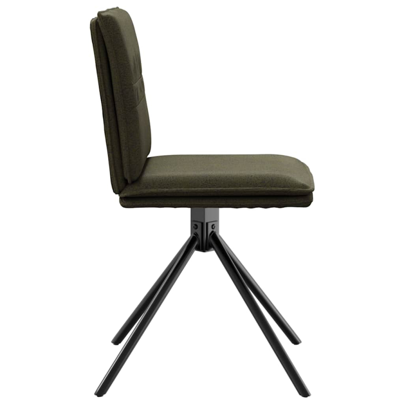 Esszimmerstuhl Armeegrün Wildlederimitat