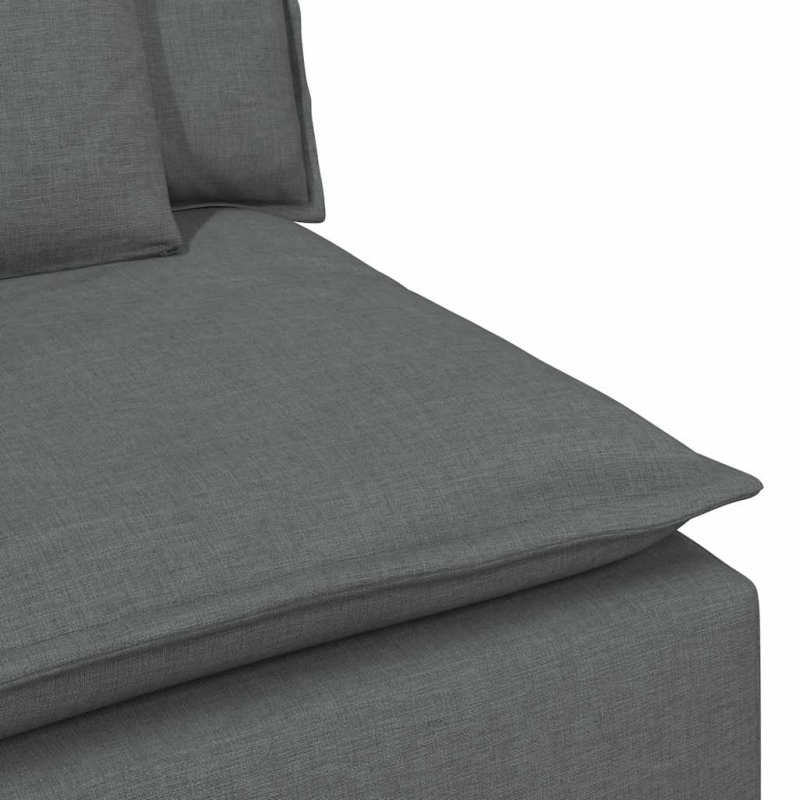 Modulares Sofa mit Kissen Dunkelgrau