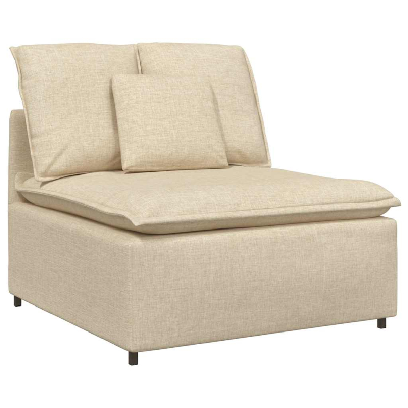 Modulares Sofa mit Kissen Cream