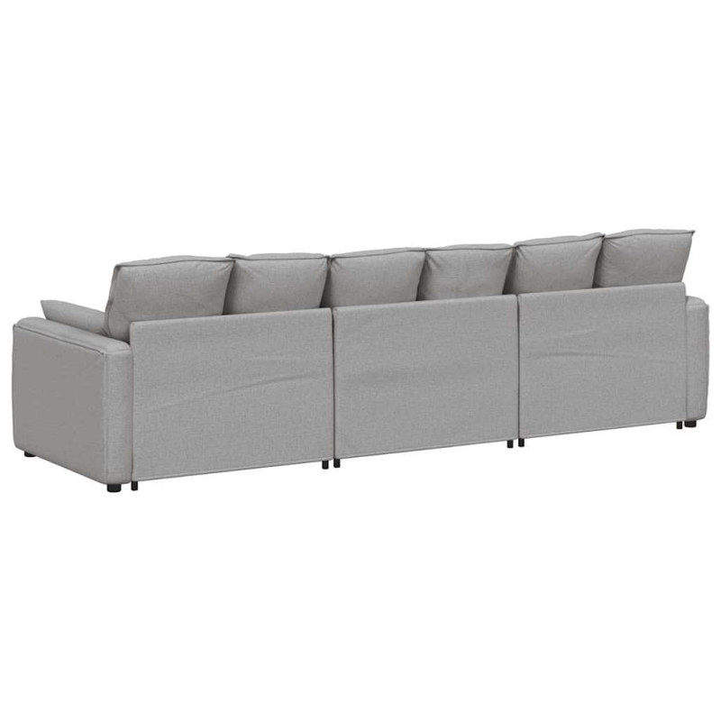 Modulares Sofa mit Kissen Wolkengrau