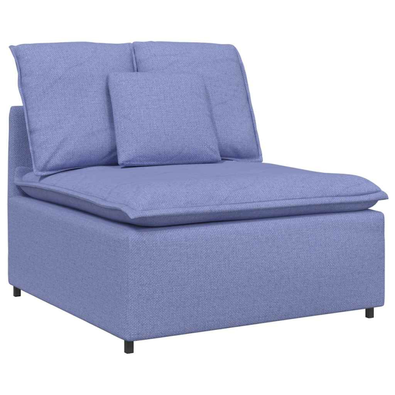 Modulares Sofa mit Kissen Jeansblau