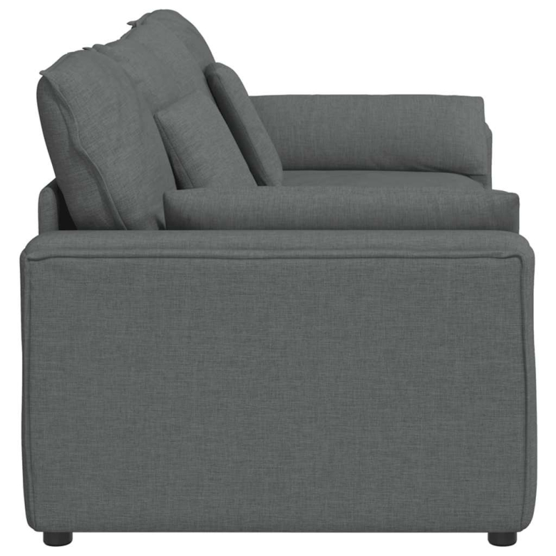 Modulares Sofa mit Kissen Dunkelgrau