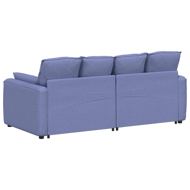 Modulares Sofa mit Kissen Jeansblau