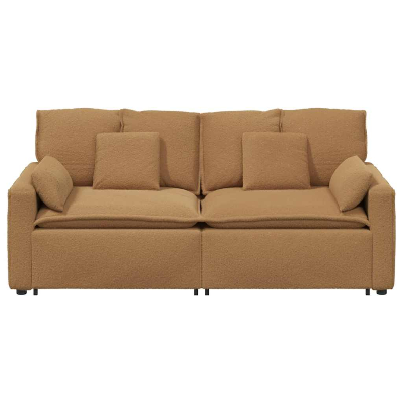 Modulares Sofa mit Kissen Beige