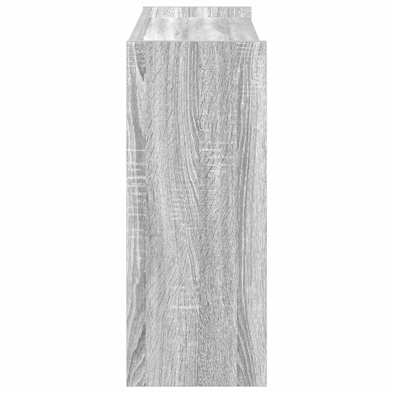 Schuhregal Grau Sonoma 80x25x62 cm Holzwerkstoff