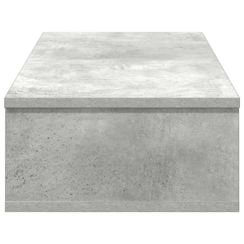 Wandregal mit Schubladen Betongrau 80x31x17 cm Holzwerkstoff