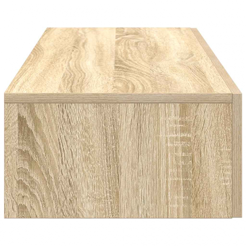 Wandregal mit Schubladen Sonoma-Eiche 100x36x19cm Holzwerkstoff
