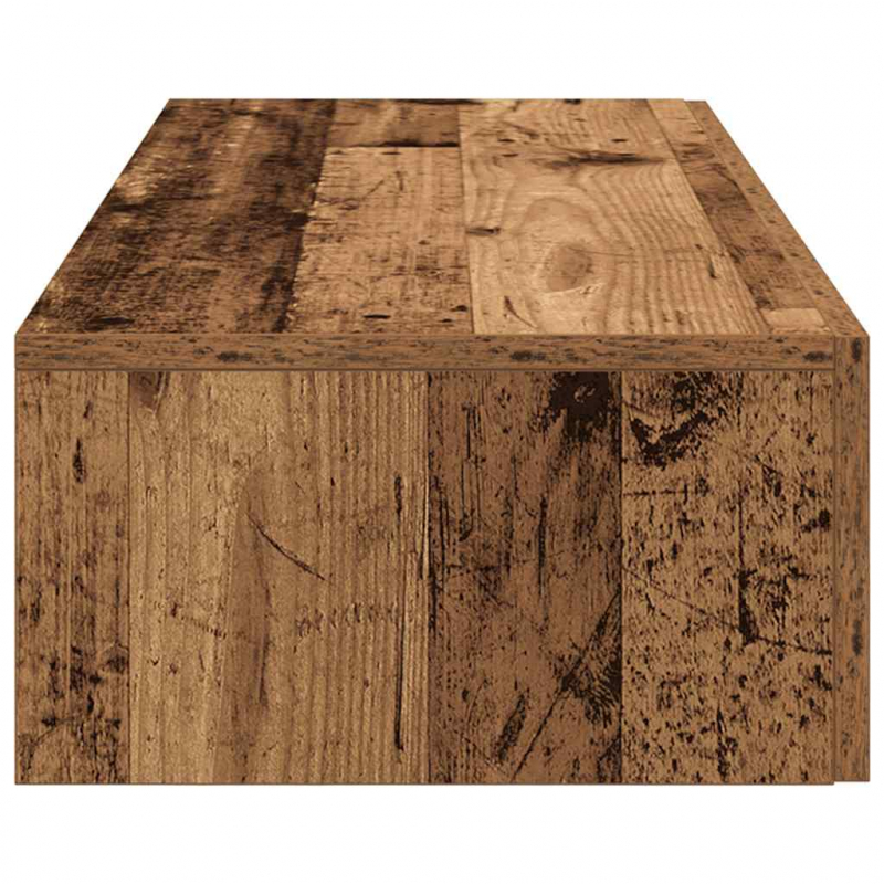 Wandregal mit Schubladen Altholz-Optik 100x36x19 cm