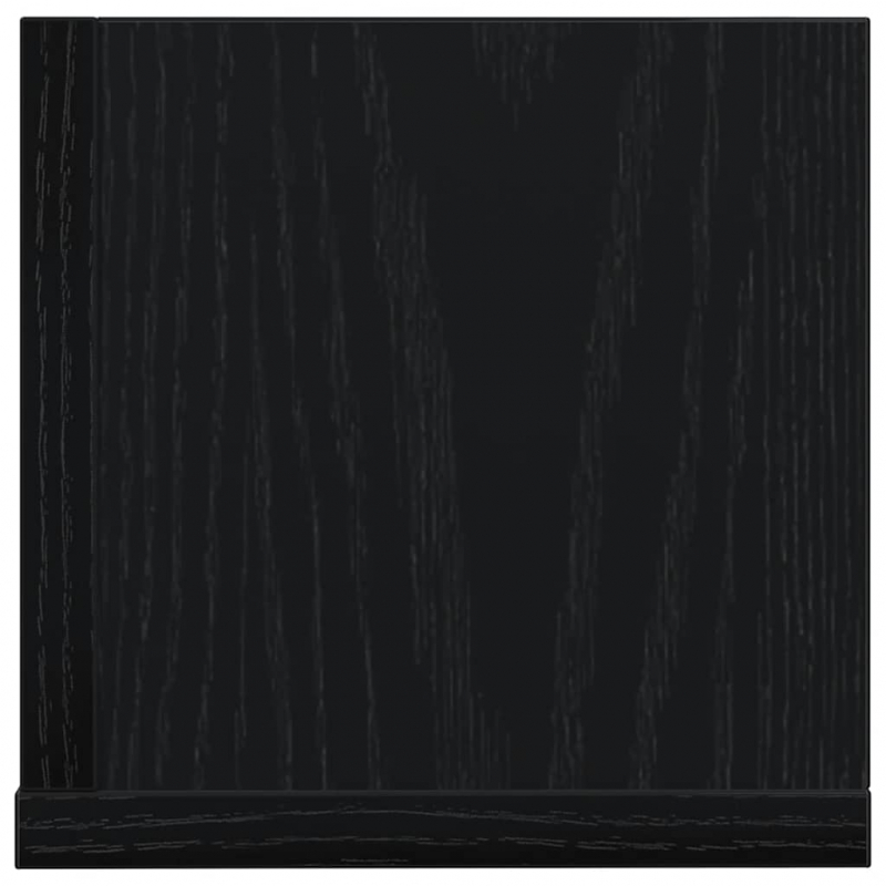Wandregale 2 Stk. Schwarz 75x16,5x16,5 cm Holzwerkstoff