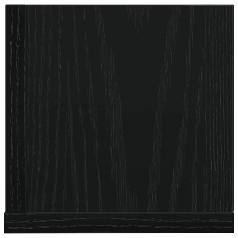 Wandregale 2 Stk. Schwarz 100x16,5x16,5 cm Holzwerkstoff
