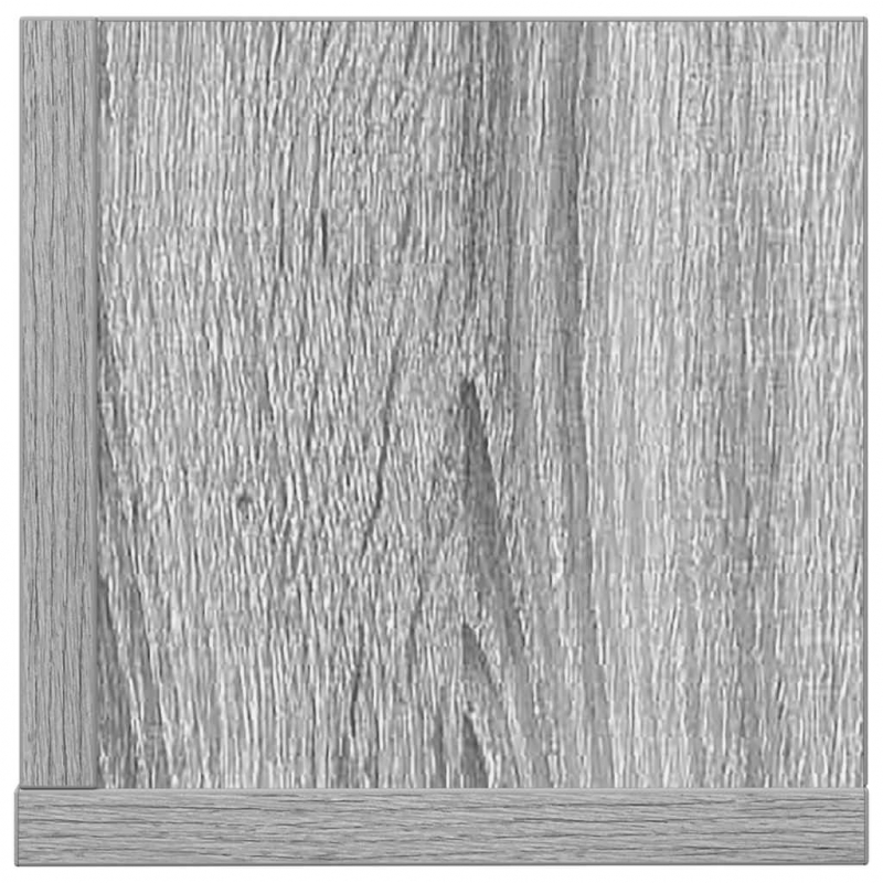 Wandregale 2 Stk. Grau Sonoma 100x16,5x16,5 cm Holzwerkstoff