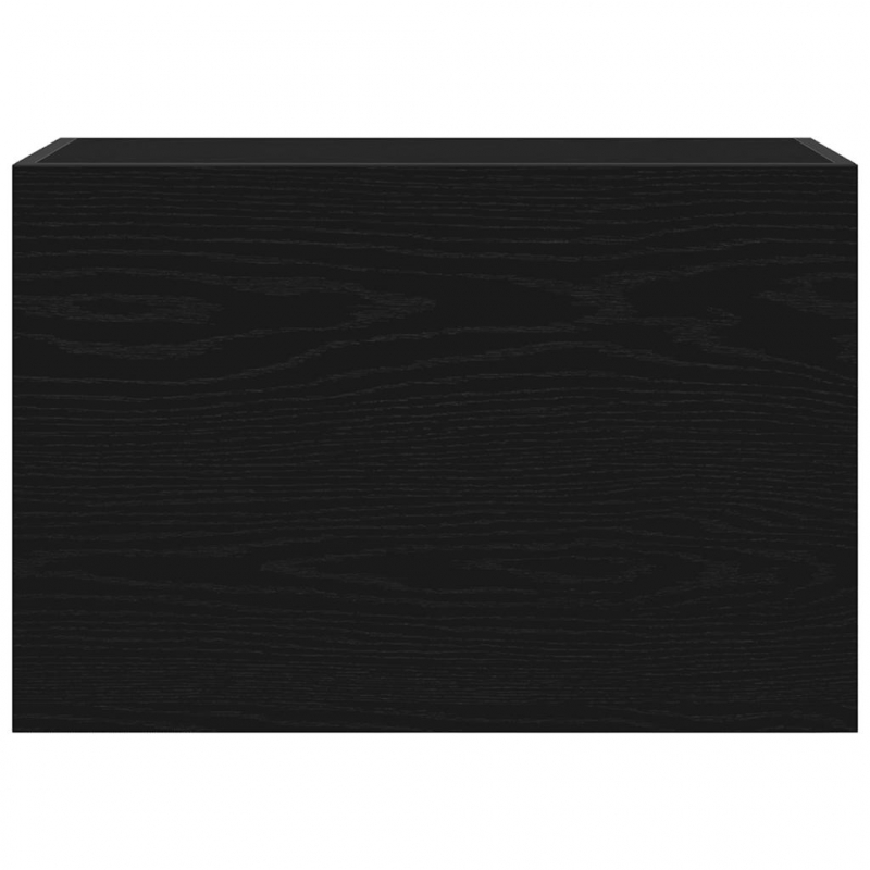 Bad-Wandschrank Schwarz 60x25x40 cm Holzwerkstoff