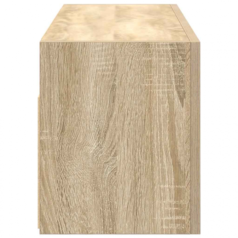 Bad-Wandschrank Sonoma-Eiche 80x25x30 cm Holzwerkstoff