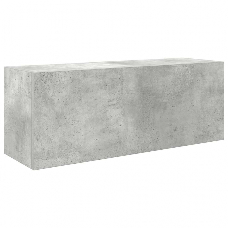 Bad-Wandschrank Betongrau 80x25x30 cm Holzwerkstoff