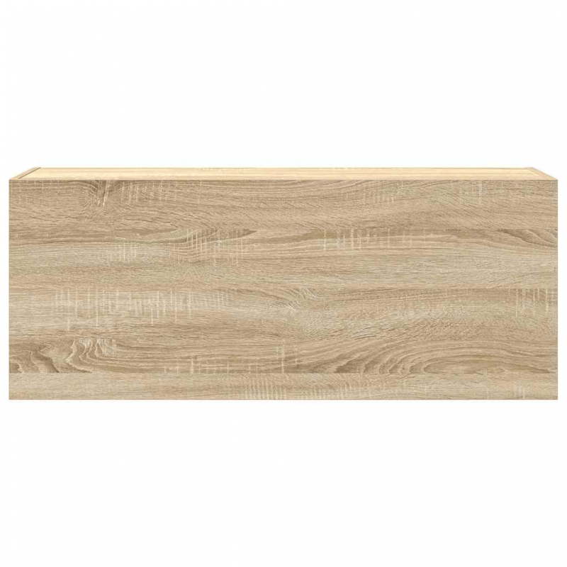 Bad-Wandschrank Sonoma-Eiche 100x25x40 cm Holzwerkstoff