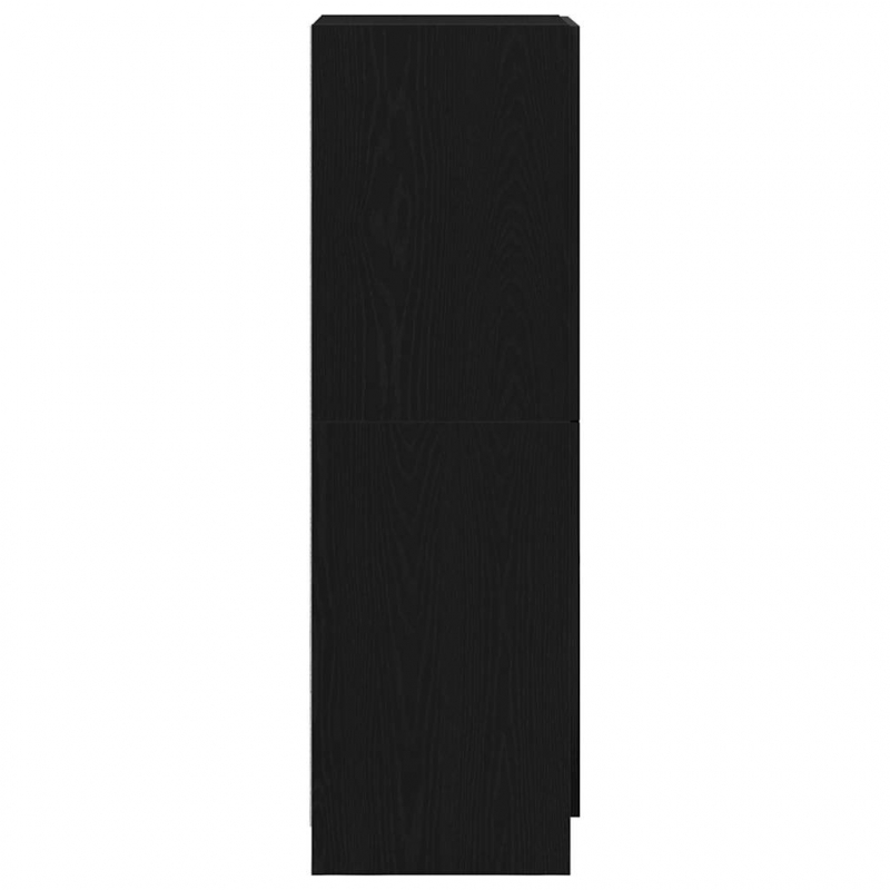 Küchenschrank Schwarz 38x41,5x131,5 cm Holzwerkstoff