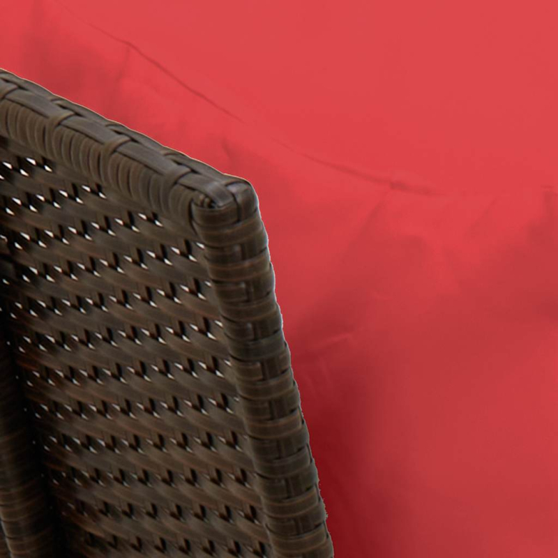 Gartensofa mit Kissen Braun Poly Rattan