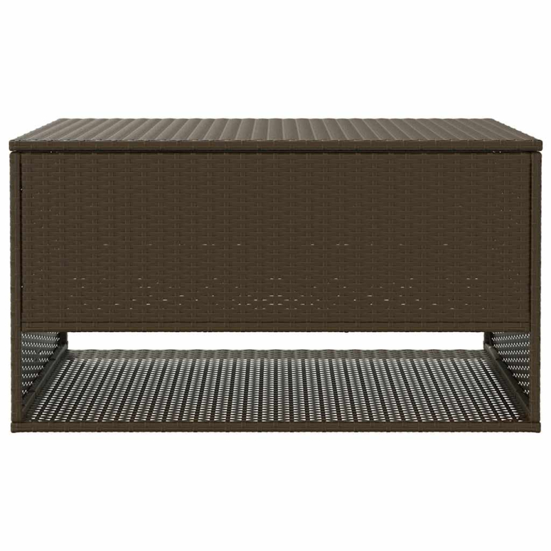 Outdoor-Kissenbox Braun 100x55x55,5 cm Poly Rattan
