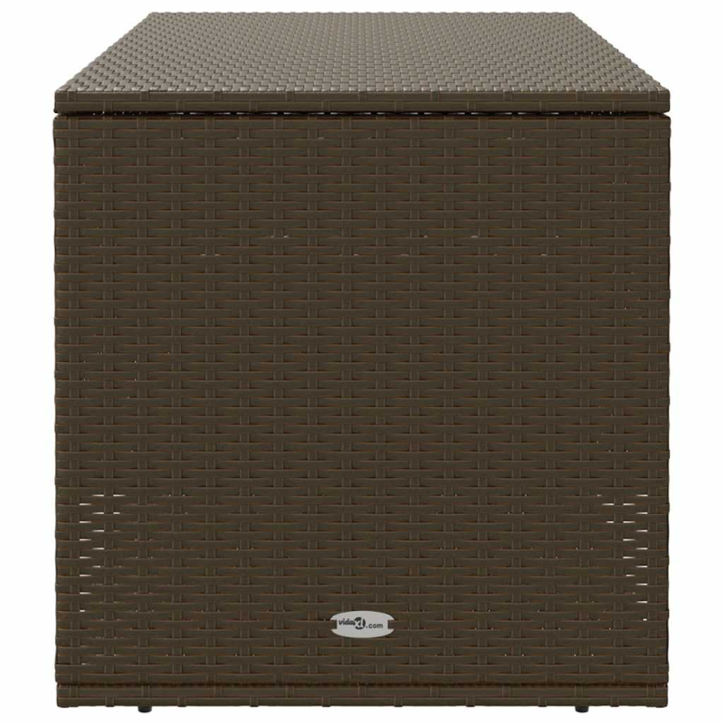 Outdoor-Kissenbox Braun 100x55x55,5 cm Poly Rattan