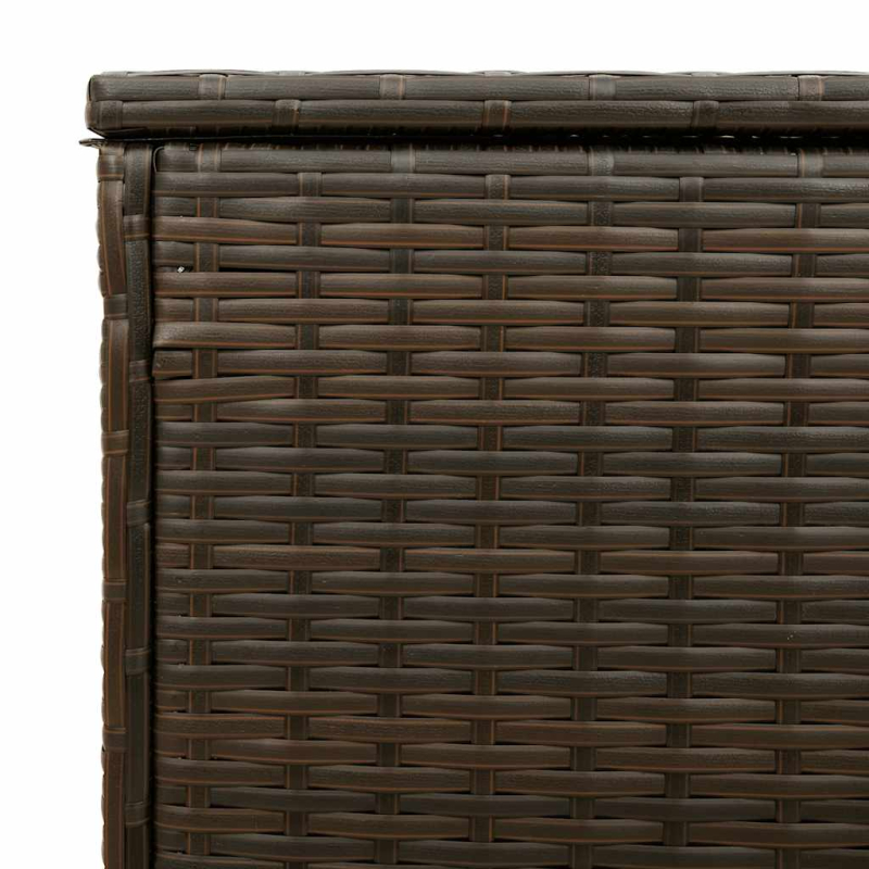 Outdoor-Kissenbox Braun 100x55x55,5 cm Poly Rattan