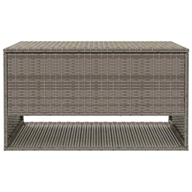Outdoor-Kissenbox Grau 100x55x55,5 cm Poly Rattan