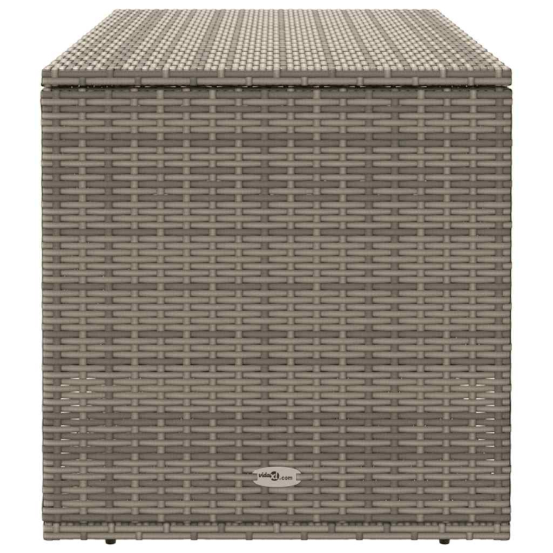 Outdoor-Kissenbox Grau 100x55x55,5 cm Poly Rattan