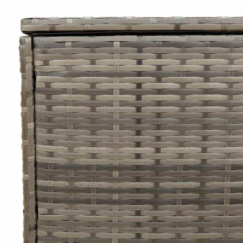 Outdoor-Kissenbox Grau 100x55x55,5 cm Poly Rattan