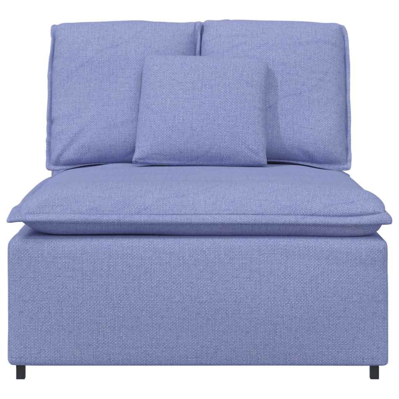 Modulares Sofa Mittelmodul mit Kissen Jeansblau 100 cm